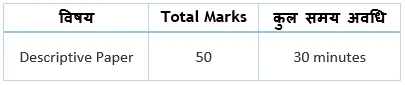 SSC MTS Exam Pattern Paper-2