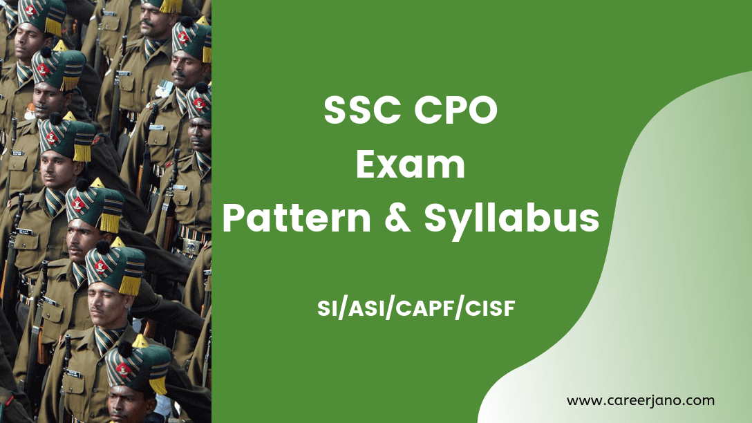 [2024] SSC CPO Syllabus और [New] Exam Pattern हिंदी में