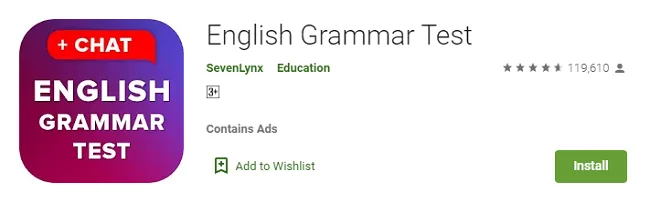 English Grammar Test Download